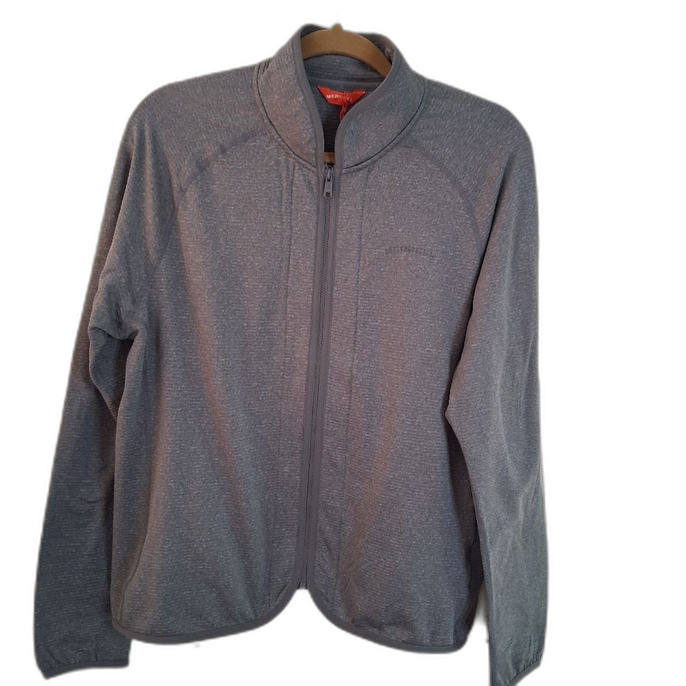 Merrell Women's Geotex Zip Up Light Gray (Rock Heather) Moisture Wicking Jacket